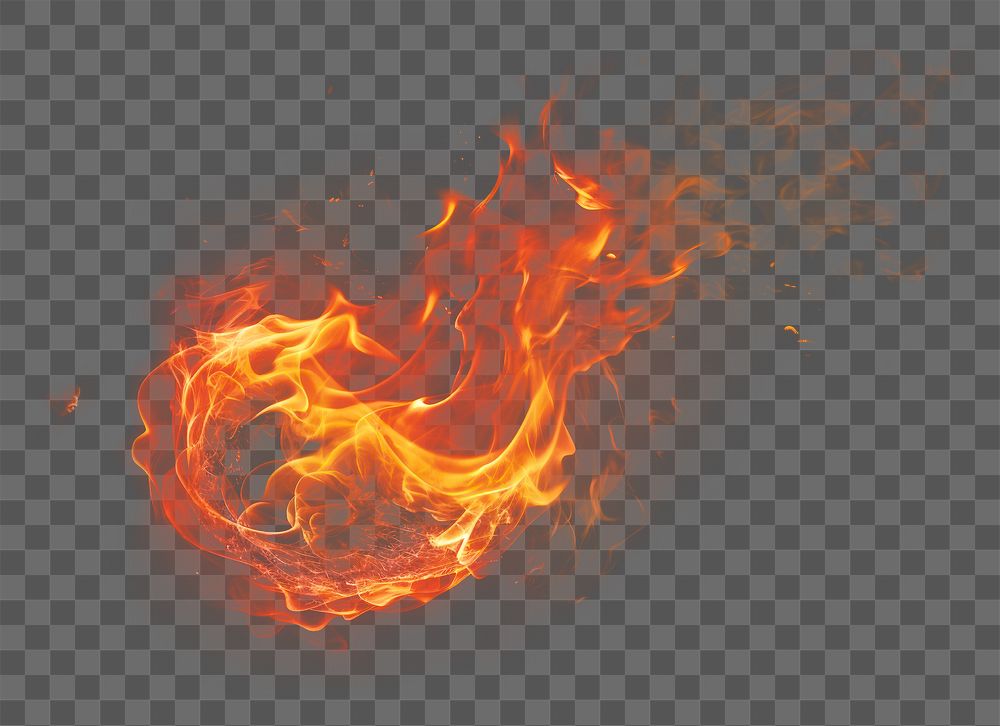 PNG Fire effect fire bonfire black background