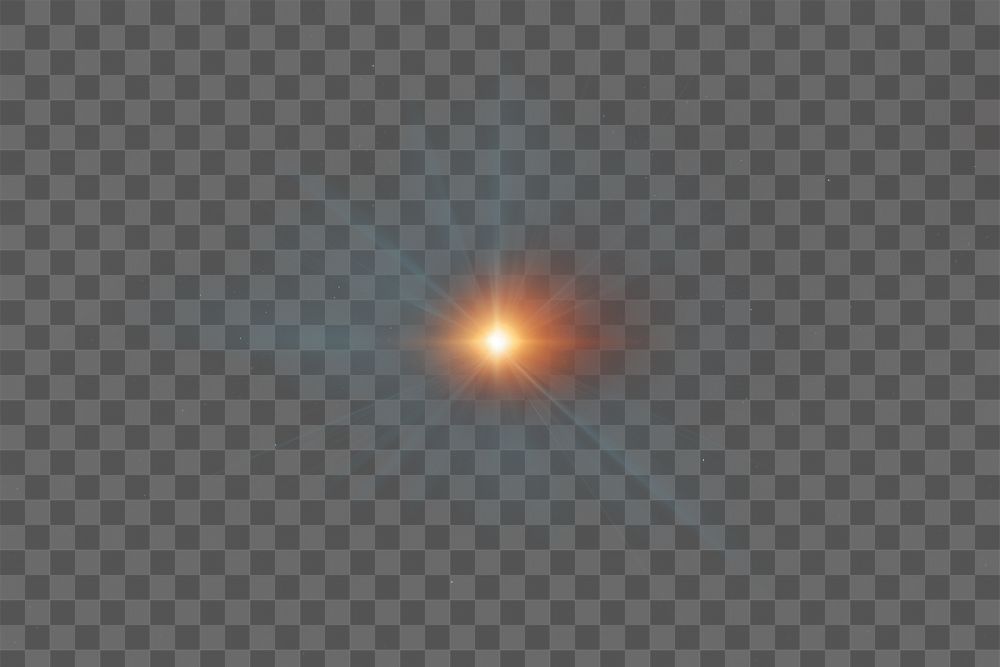 PNG lens flare effect, transparent background AI generated image by rawpixel