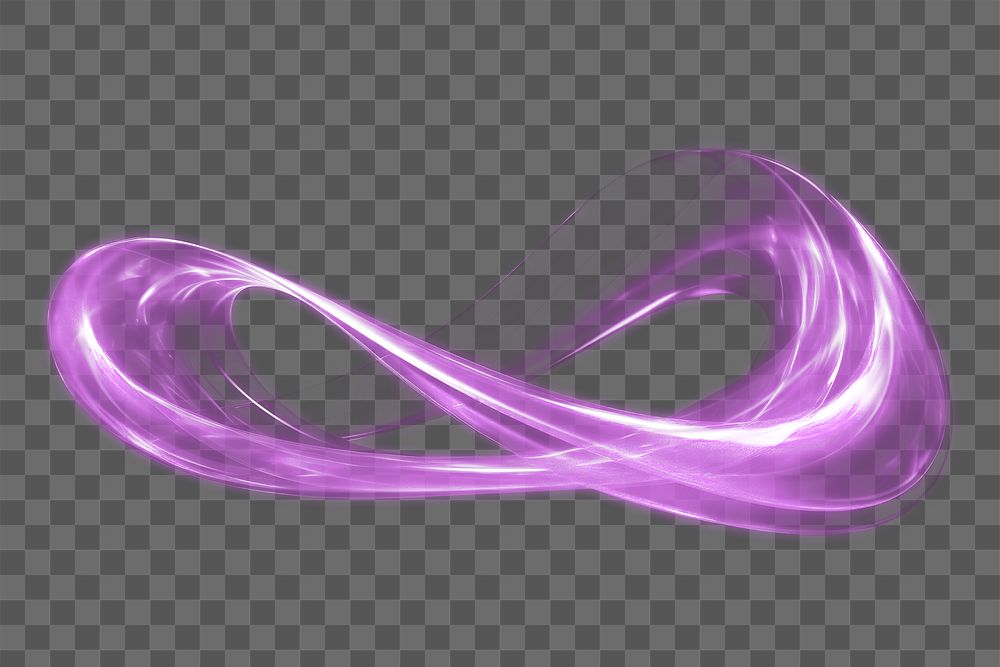 Blue trail swirl png light effect, transparent background