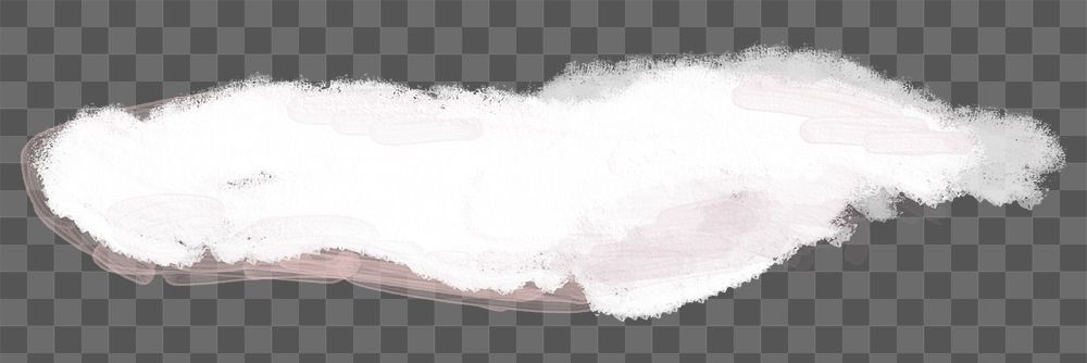 Painted cloud png transparent background