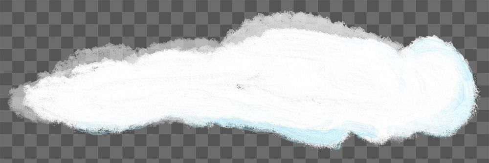 Painted cloud png transparent background