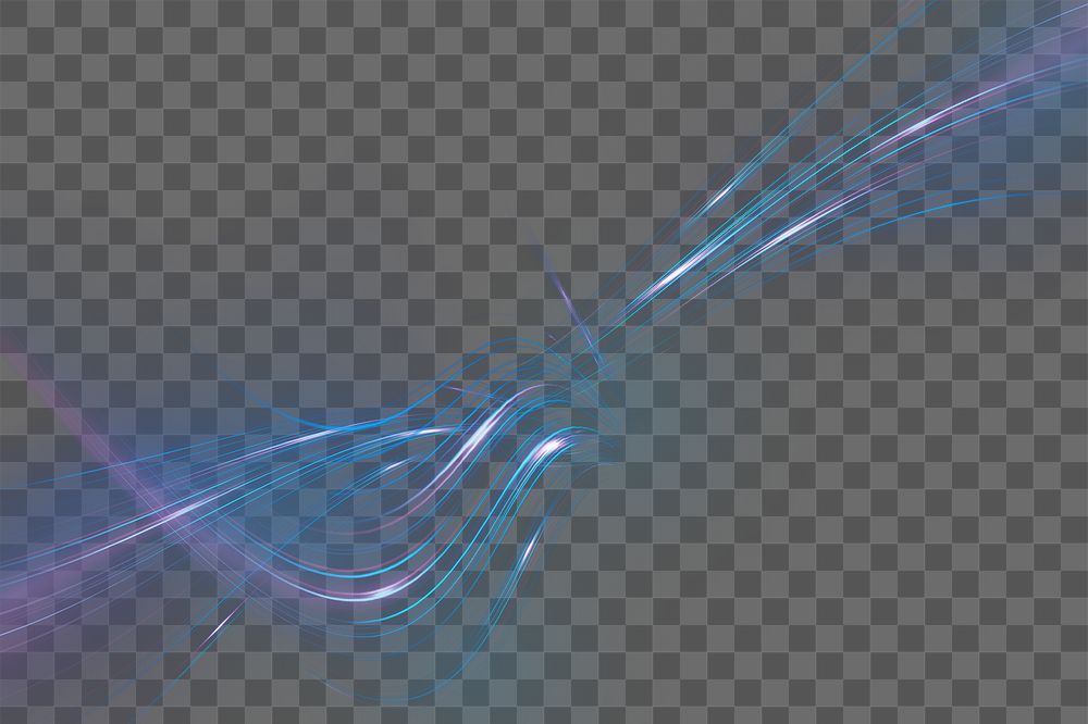 Blue wave png digital gradient, transparent background