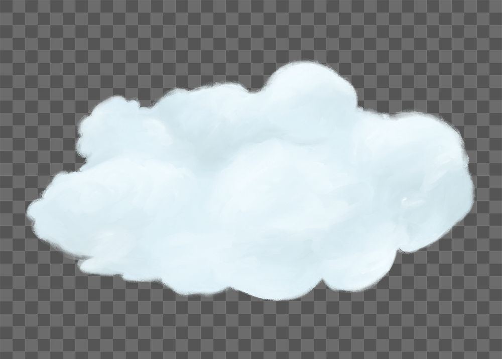 Cloud png sticker illustration, transparent background
