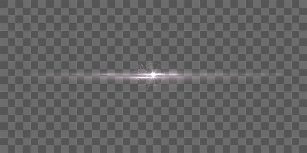 Horizon flare png element, digital remix, transparent background