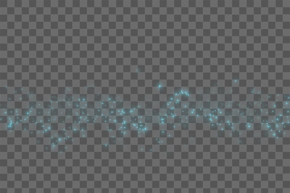 Neon blue png glowing border, transparent background