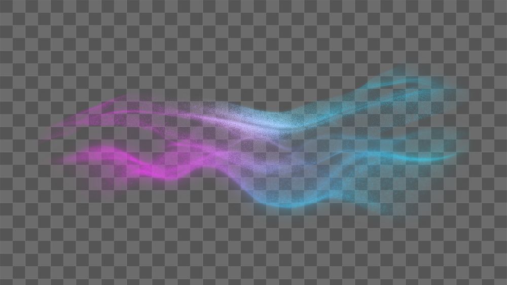 PNG abstract gradient digital wave, transparent background