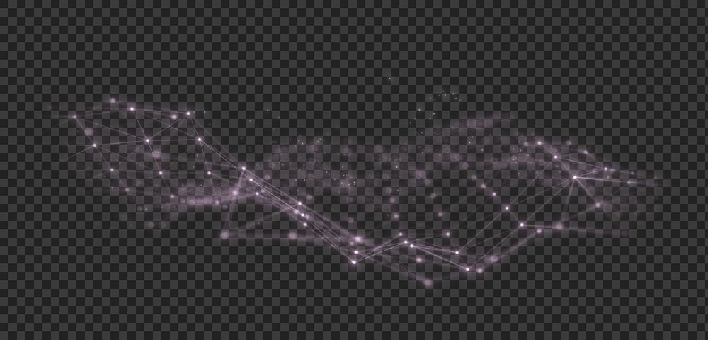 PNG pink geometric digital network, transparent background