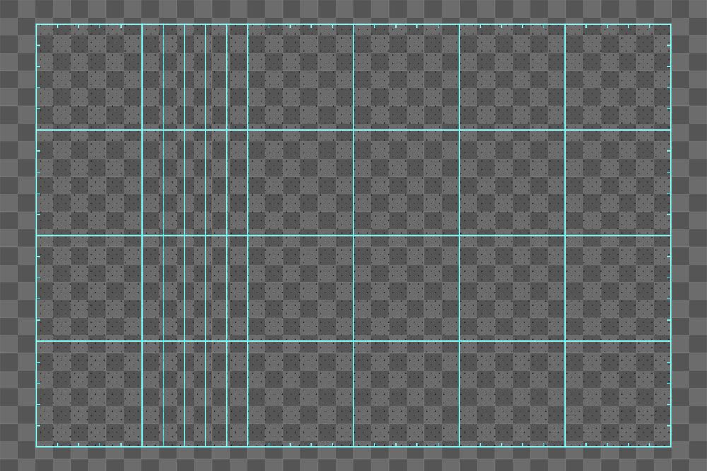 Blue grid png table, transparent background