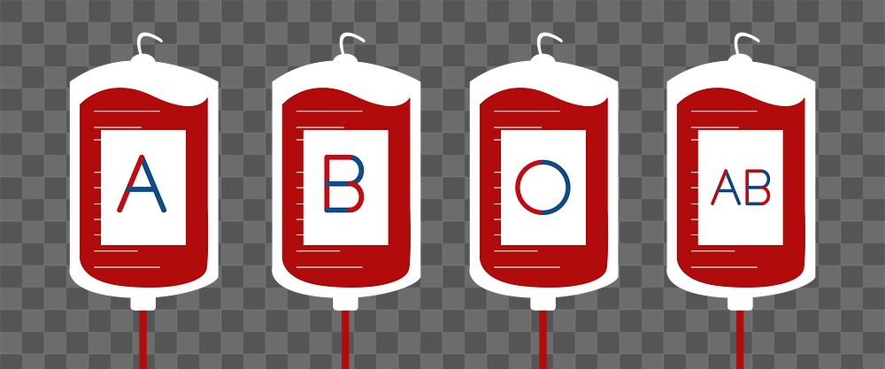 Blood bags png, transparent background