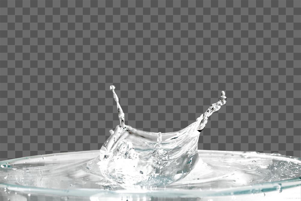PNG Water splash border, transparent background