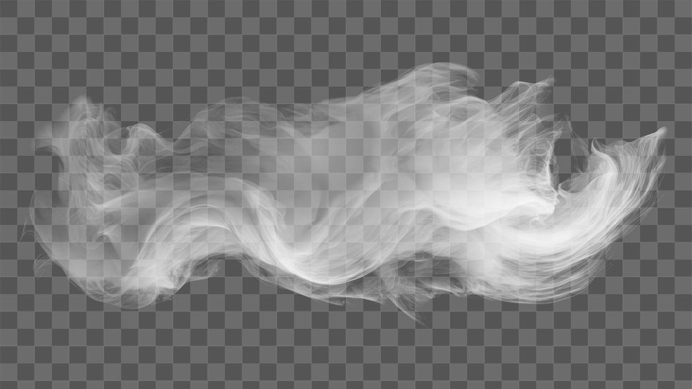 PNG White smoke cloud effect, transparent background. AI generated image by rawpixel.