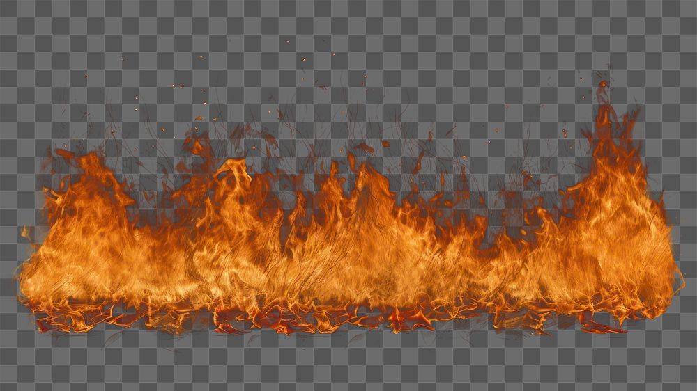 PNG Bonfire illuminated destruction fireplace. .