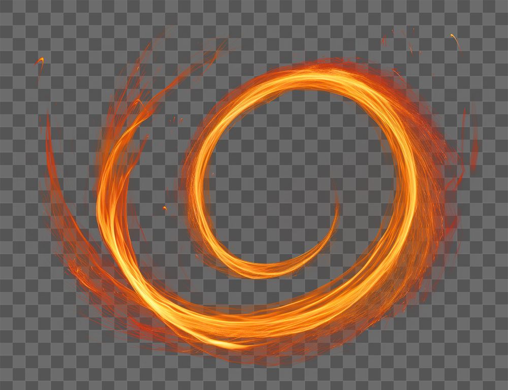 PNG Fire moving pattern light night. AI generated Image by rawpixel.