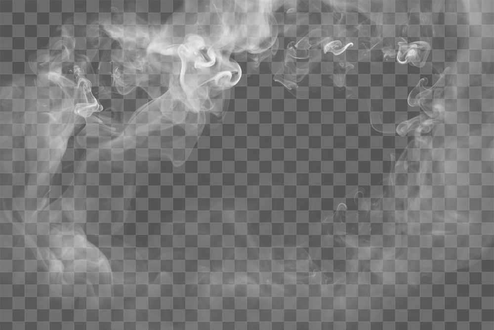 Smoke overlay effect png, transparent background
