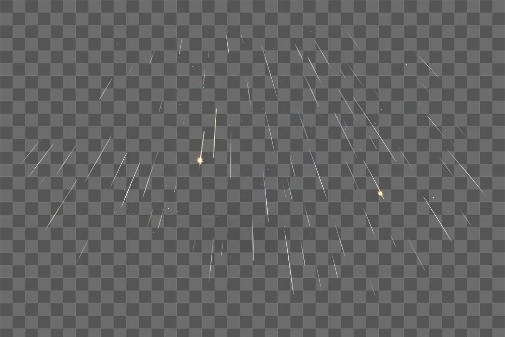 PNG Shooting stars effect, transparent background. AI generated image by rawpixel.