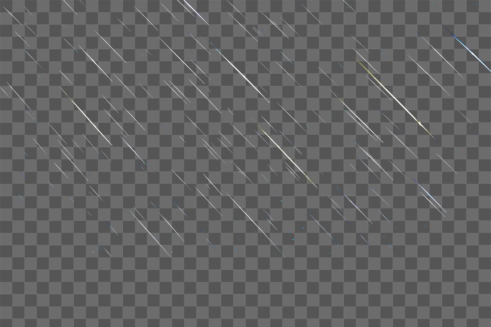 Shooting stars overlay effect png, transparent background