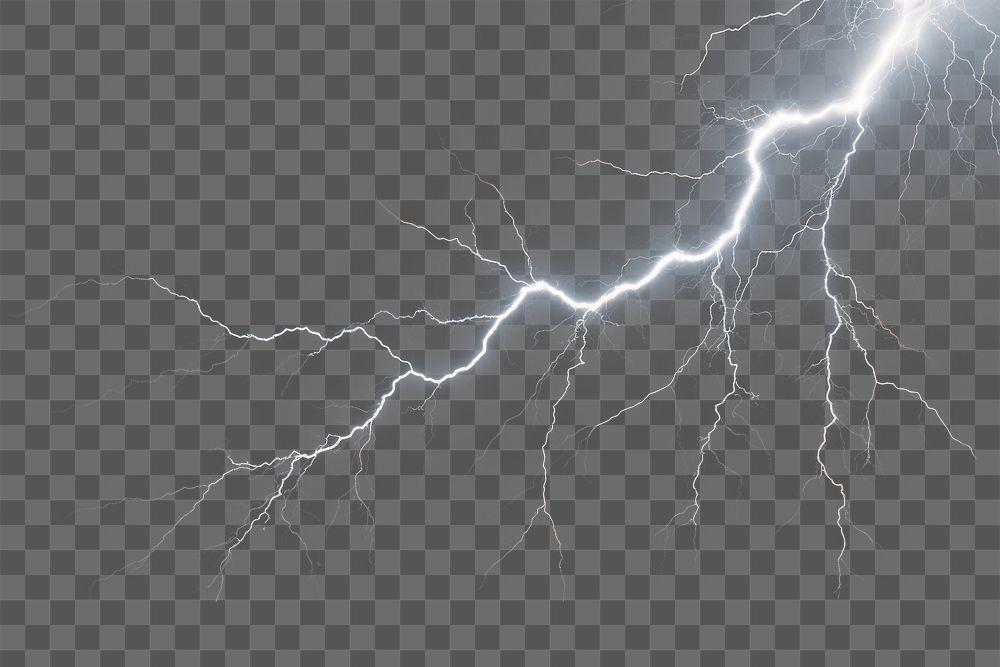 Lightning effect png, transparent background