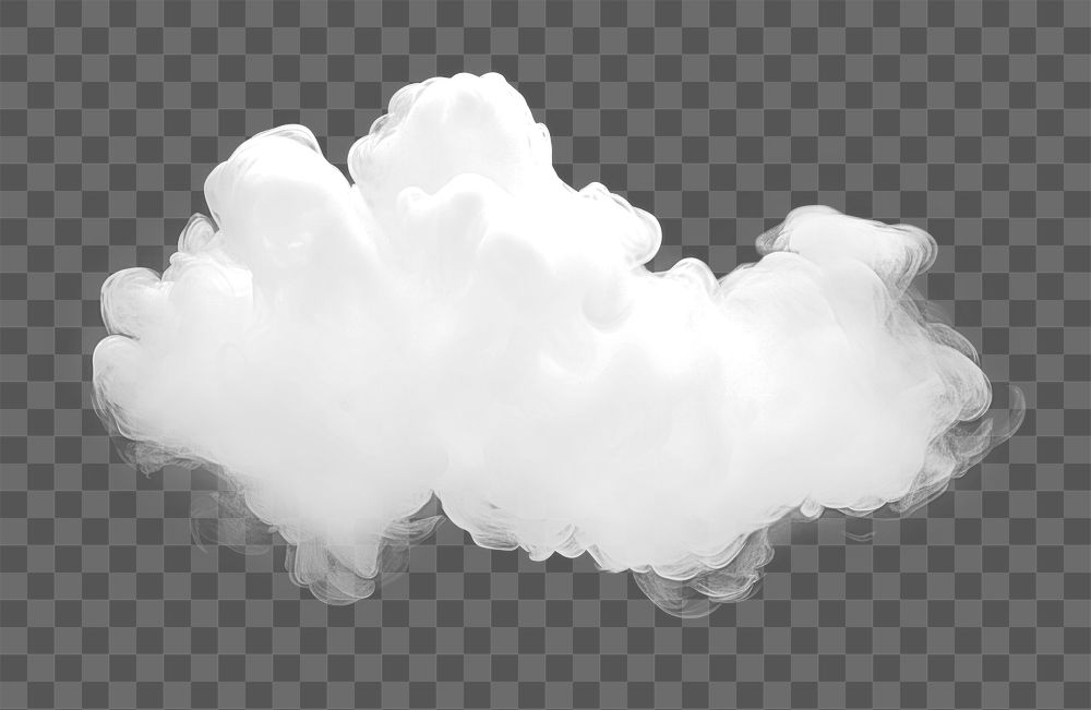 PNG Cloud element effect, transparent background