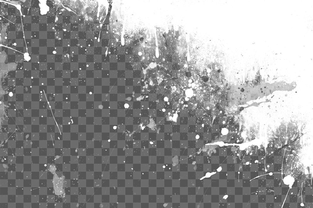 Grunge ink splash effect png, transparent background