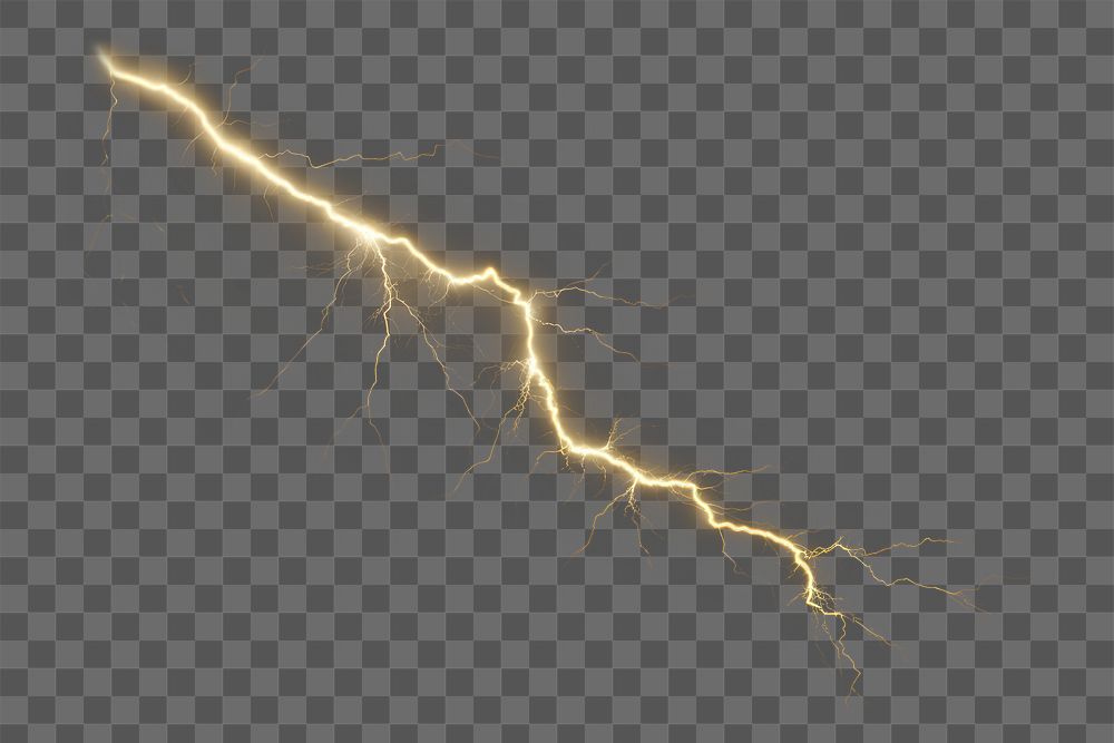 PNG Lightning thunderstorm backgrounds nature. AI generated Image by rawpixel.