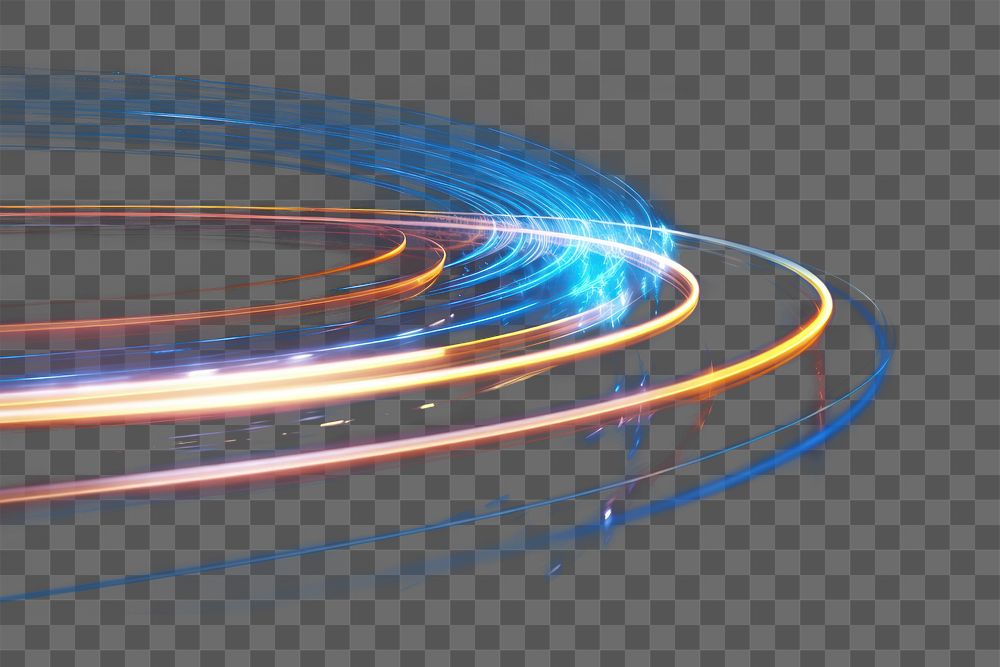 PNG light speed trail effect, transparent background AI generated image by rawpixel