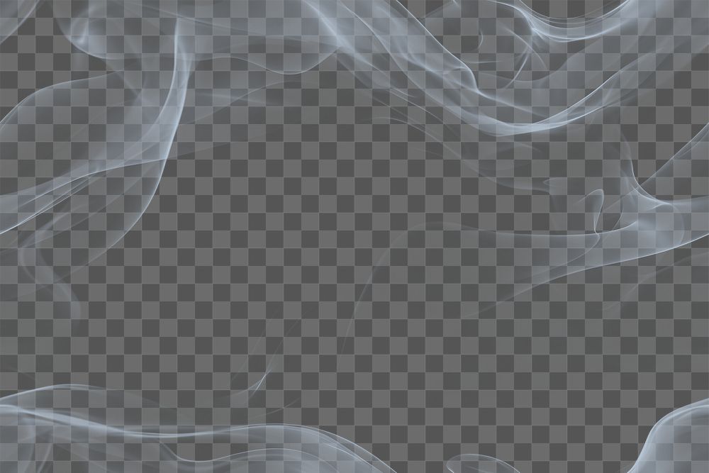 PNG Smoke border effect, transparent background