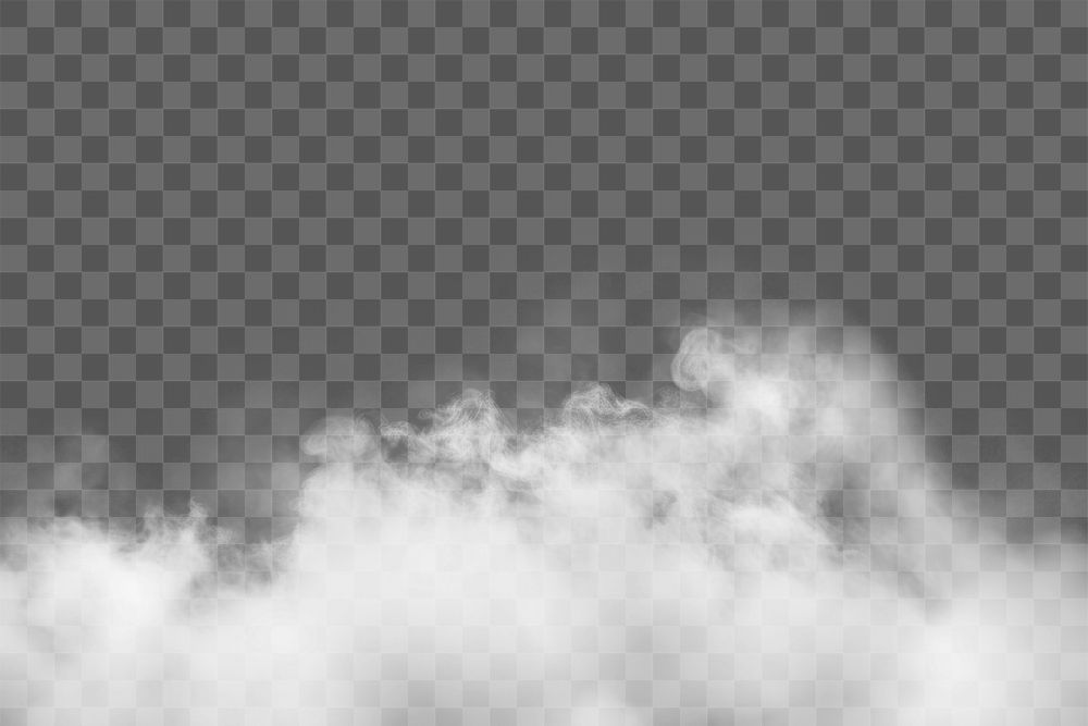 PNG isolated smoke effect, transparent background 