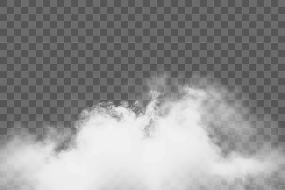 PNG isolated smoke effect, transparent background 