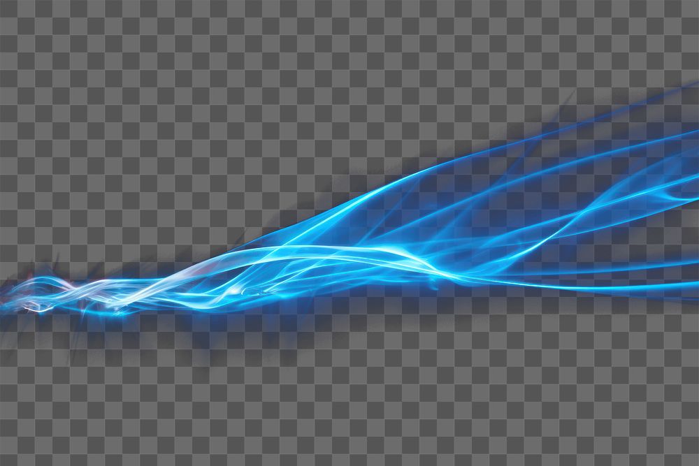 PNG blue speed tail light effect, transparent background AI generated image by rawpixel