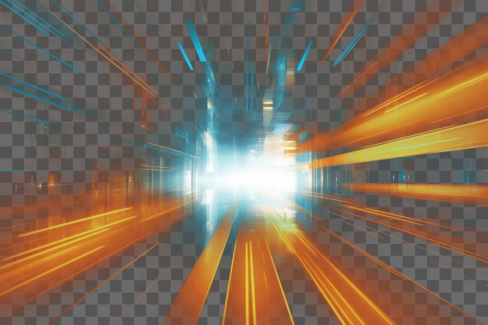 PNG Abstract yellow light burst explosion motion city transportation