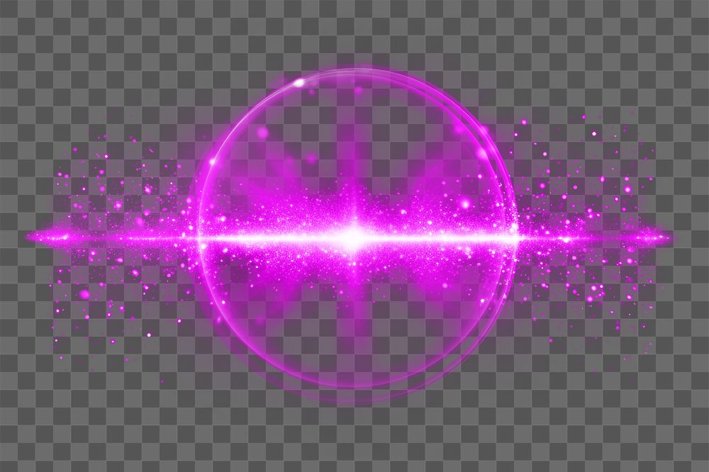 Light ring png pink flare effect sticker, transparent background