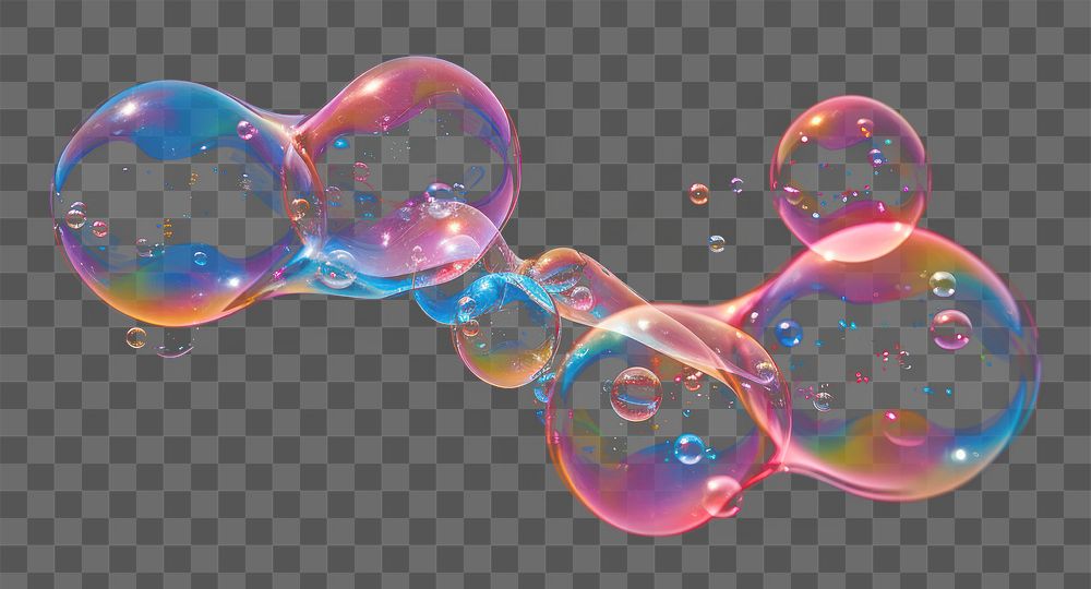 PNG Bubble soap effect, transparent background AI generated image by rawpixel