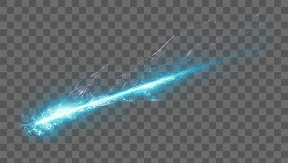 PNG Blue lightning effect, transparent background AI generated image by rawpixel