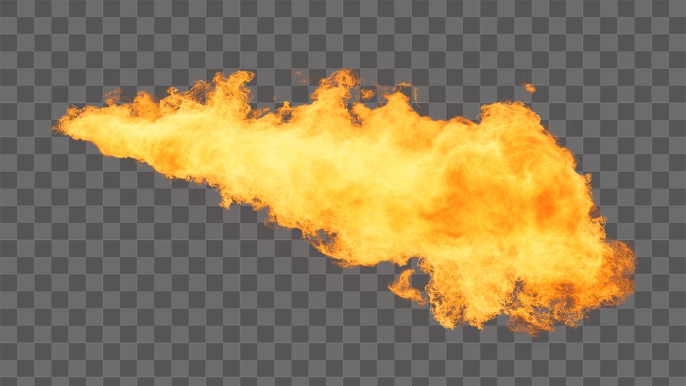 Flame effect png, transparent background