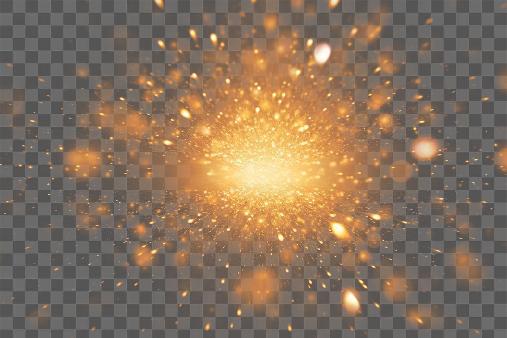 PNG Sparkling light astronomy glitter sparks. 