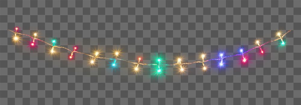 PNG Christmas light line lighting night christmas lights. 