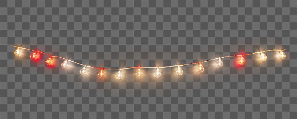 PNG Christmas light line necklace jewelry white background. 