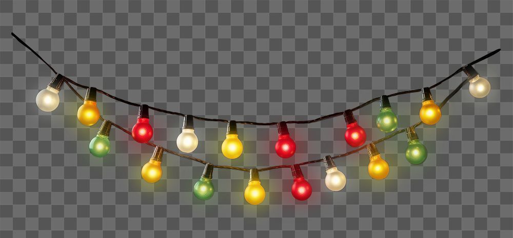 PNG  Christmas light lightbulb lighting hanging. .