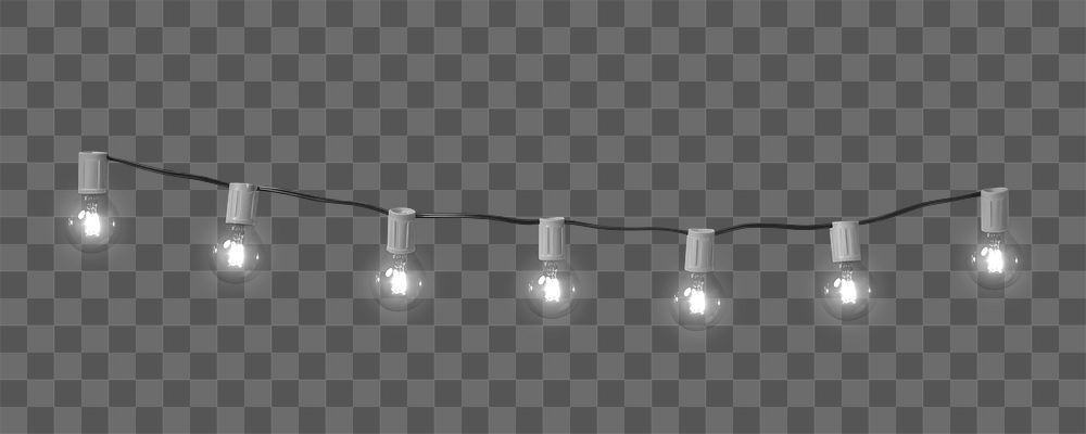 PNG String lights lighting illuminated electricity. AI generated Image by rawpixel.