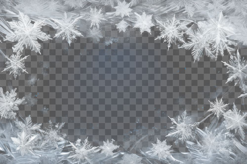PNG Frost backgrounds snowflake shape. AI generated Image by rawpixel.