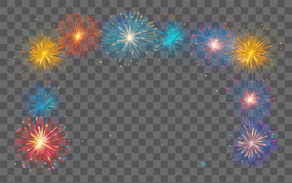 PNG A fireworks night light illuminated. AI generated Image by rawpixel.