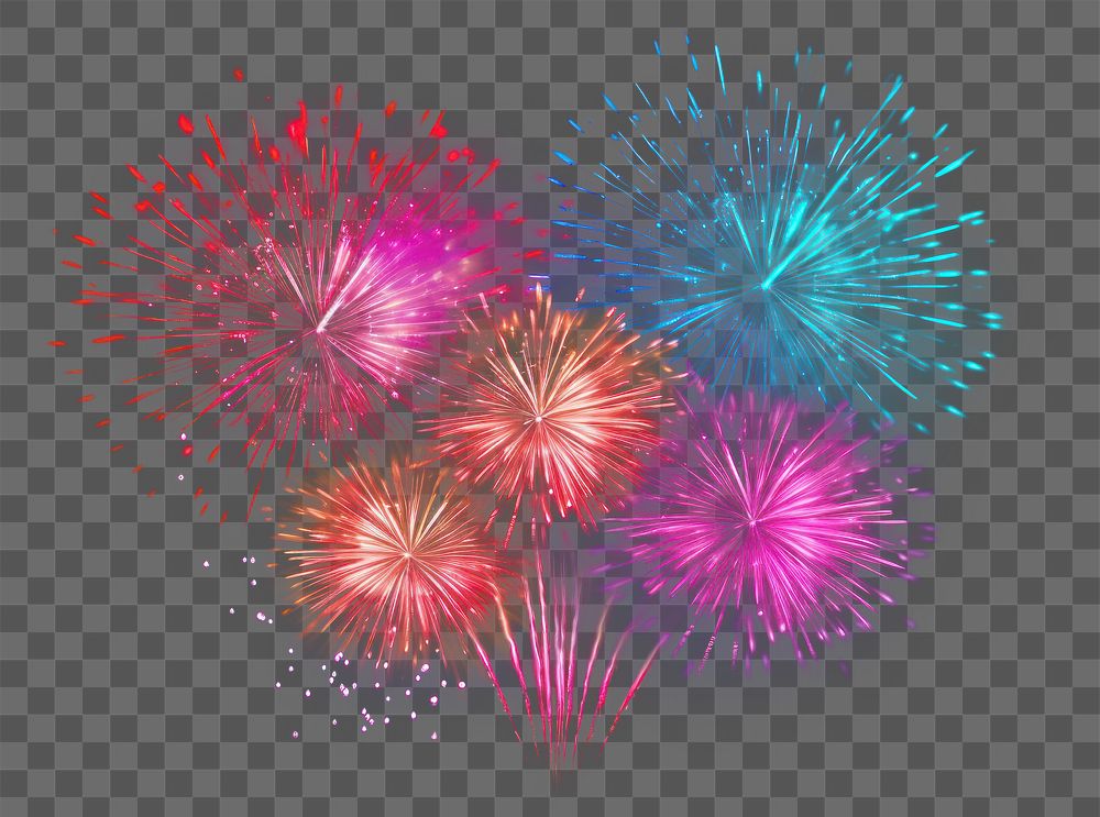 PNG A fireworks night illuminated celebration. AI generated Image by rawpixel.