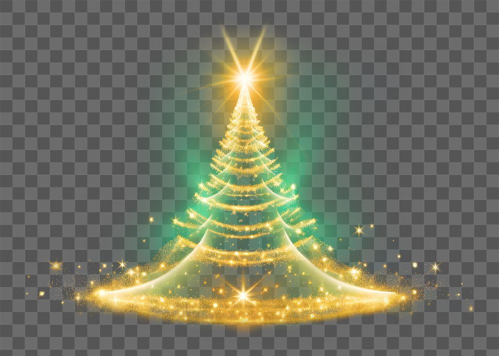 PNG Christmas tree light christmas christmas tree illuminated. AI generated Image by rawpixel.