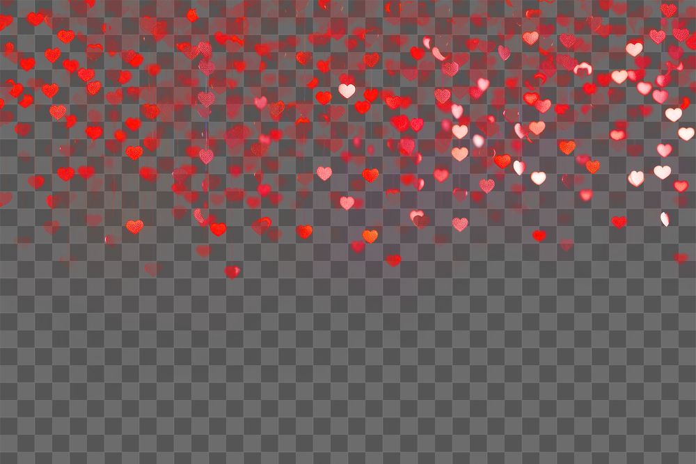 PNG Bokeh hearts effect backgrounds petal red