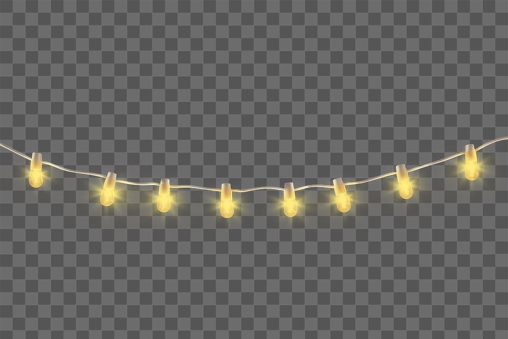 PNG Christmas light line lighting christmas lights black background. AI generated Image by rawpixel.