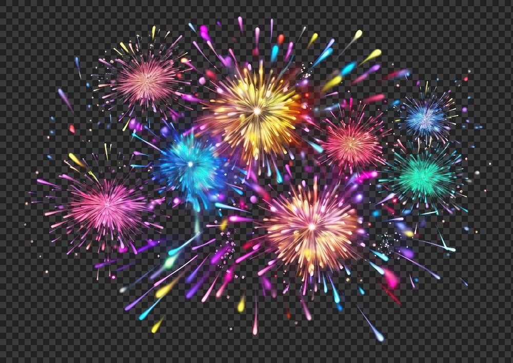PNG Fireworks sparks night illuminated. | Premium PNG - rawpixel