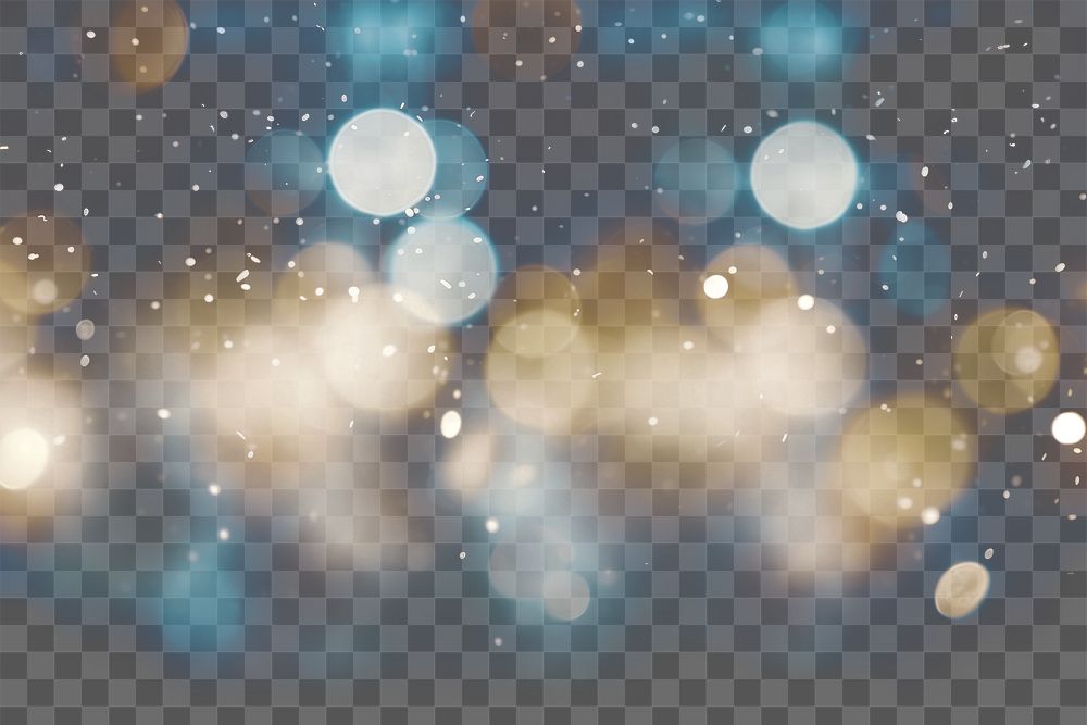 PNG Cold night bokeh light christmas outdoors. AI generated Image by rawpixel.