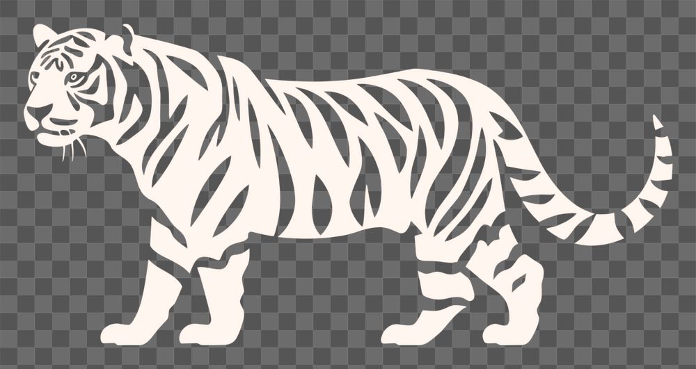 PNG  Tiger wildlife animal mammal. AI generated Image by rawpixel.