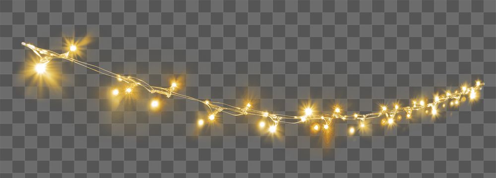 PNG Christmas light line lighting night christmas lights