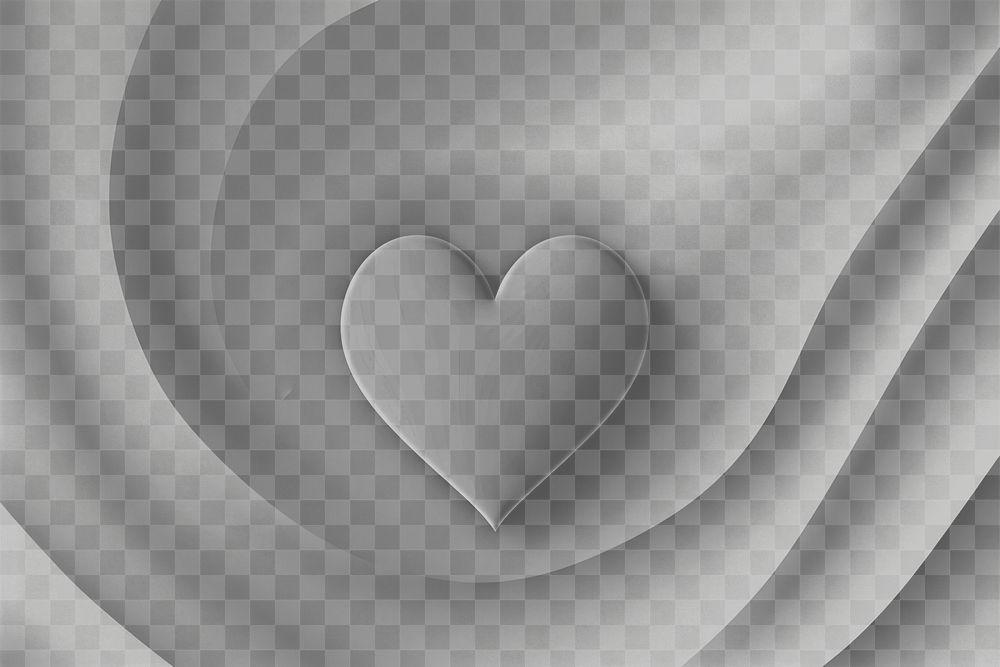 PNG White heart background backgrounds abstract textured. AI generated Image by rawpixel.